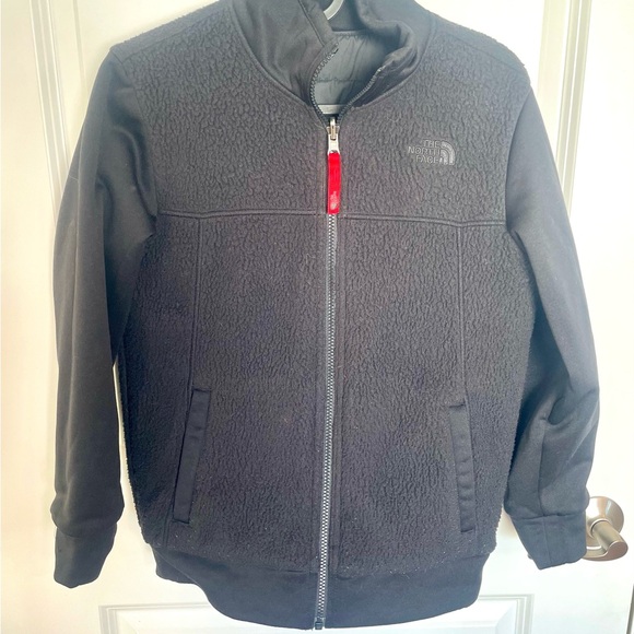 The North Face Kids Black and Red Reversible Jacket with High Collar - Picture 8 of 14